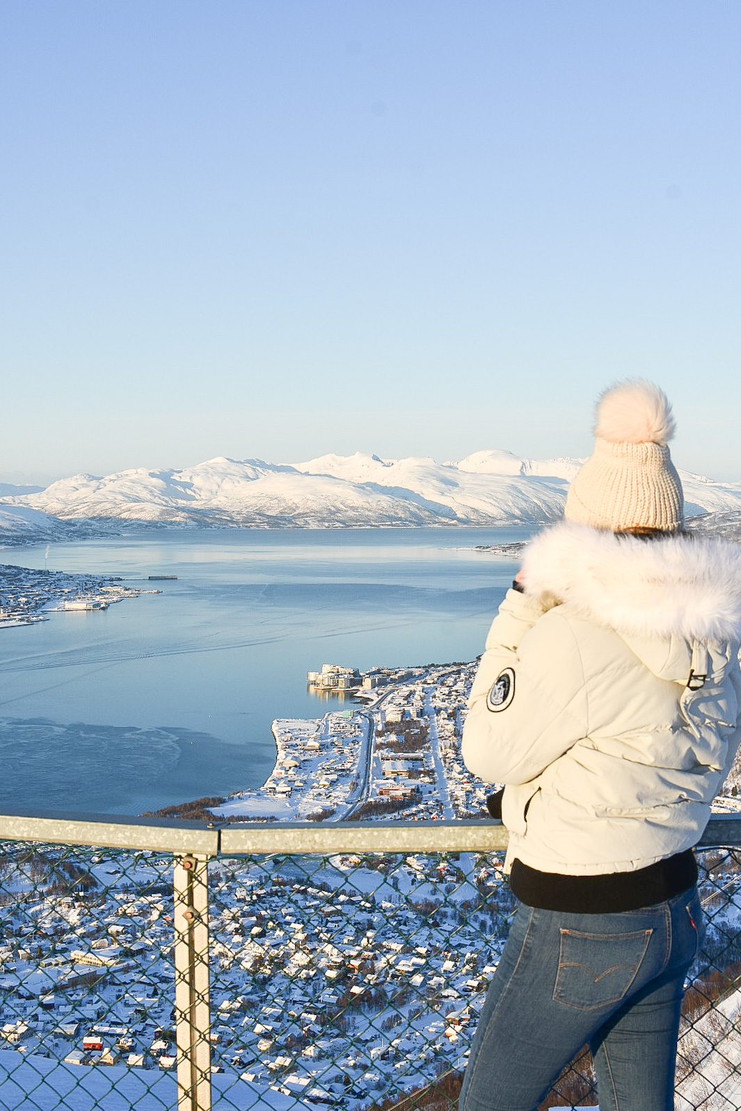 vue depuis le Cable Car lors d'une visite de Tromsø