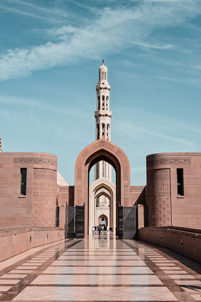 visite de la mosquée du Sultant Qaboos à Mascate